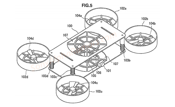 索尼首次公布新款无人机专利