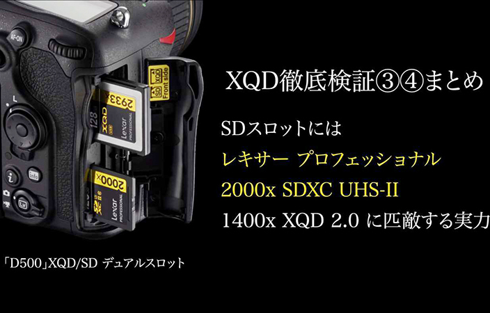 XQD卡比对手快多少？尼康D5、D500实测大PK